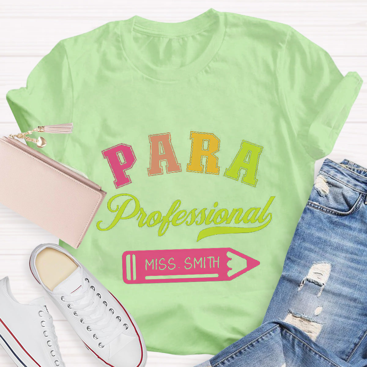 Personalized Name Para Professional Teacher T-Shirt