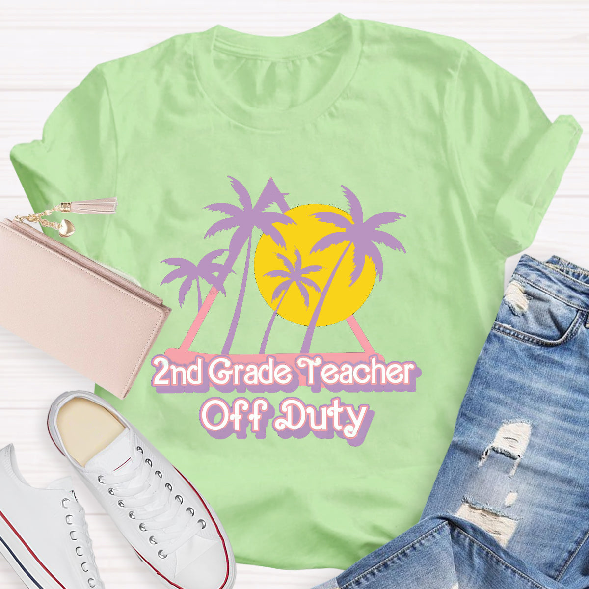 Personalized Grade Teacher Off Duty Sunshie T-Shirt