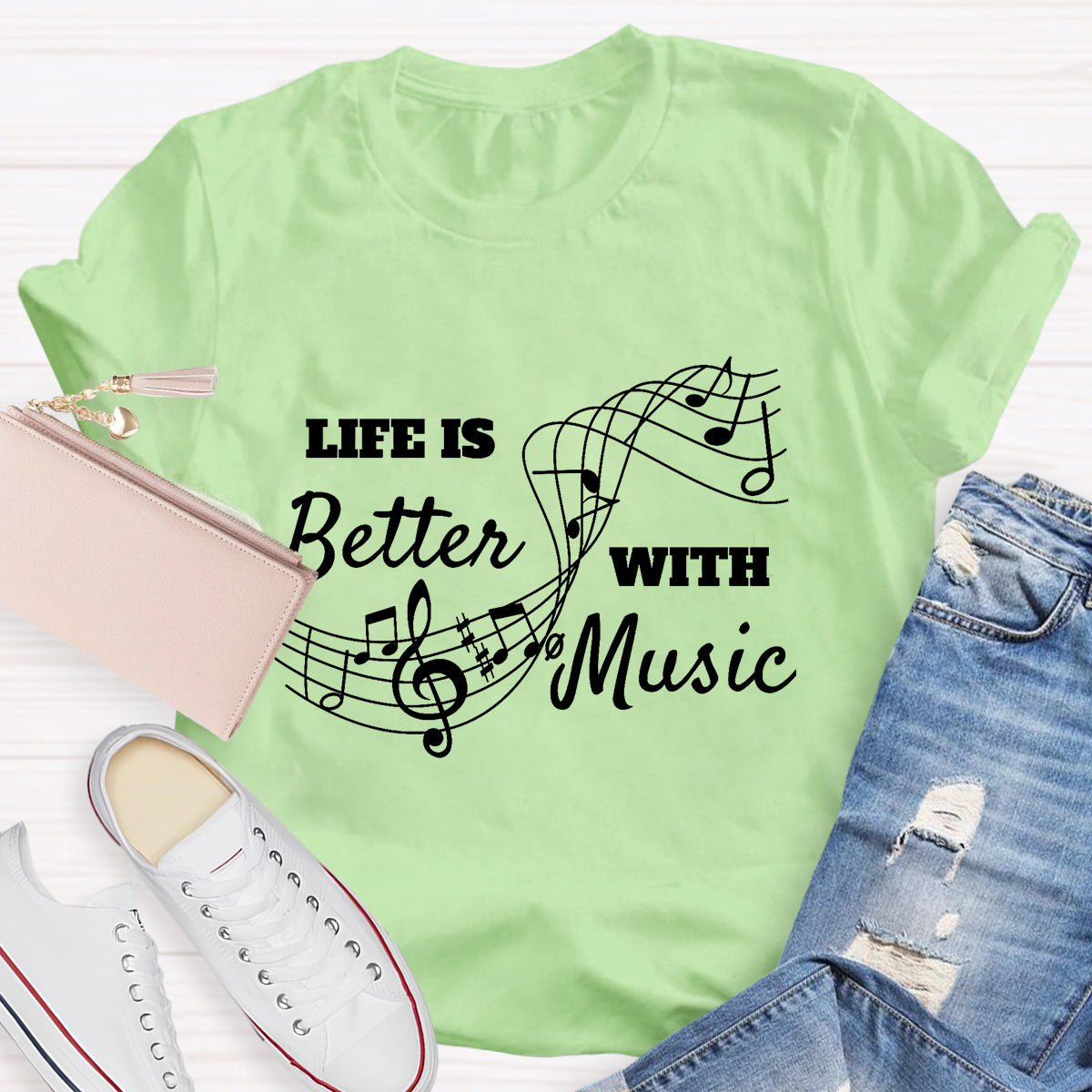 Life Is Better With Music Teacher T-Shirt