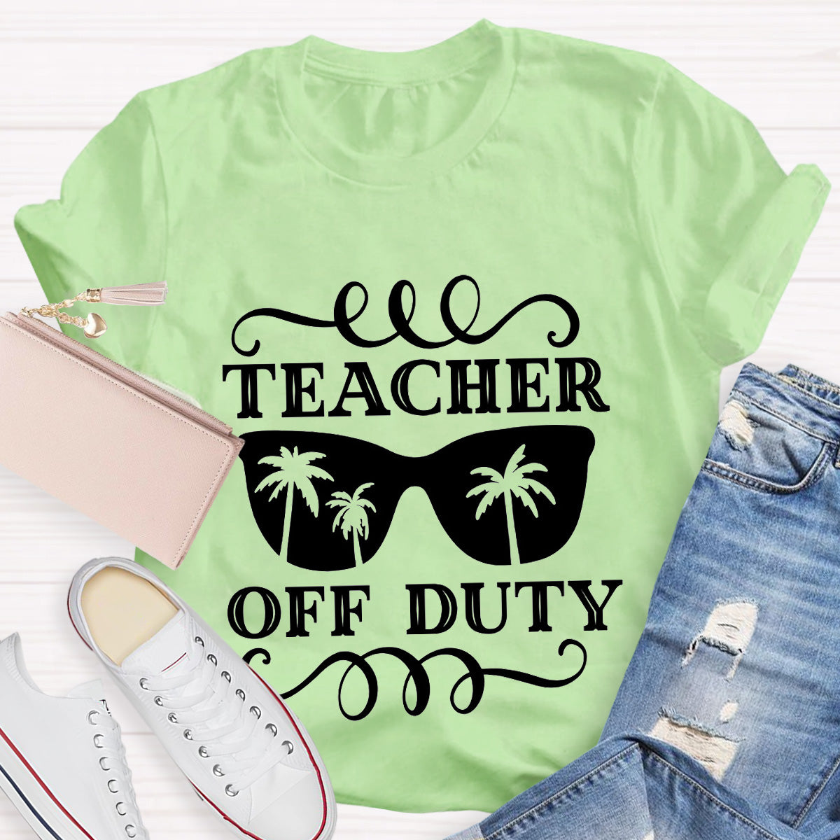 Teacher Off Duty Tree Teacher T-Shirt