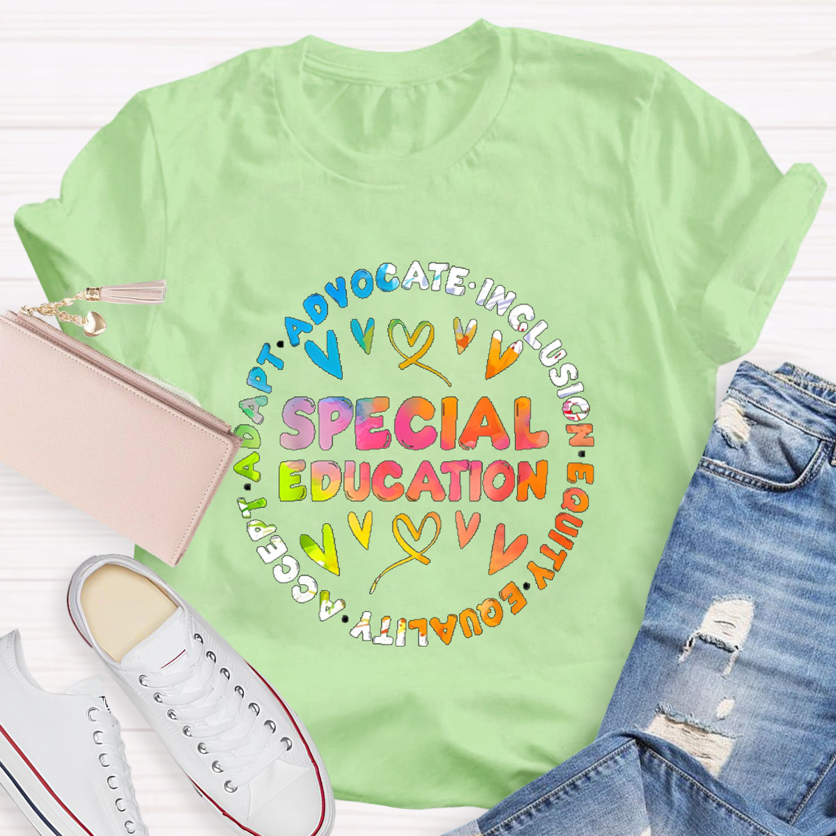 Special Education Teacher Adapt Advocate T-Shirt