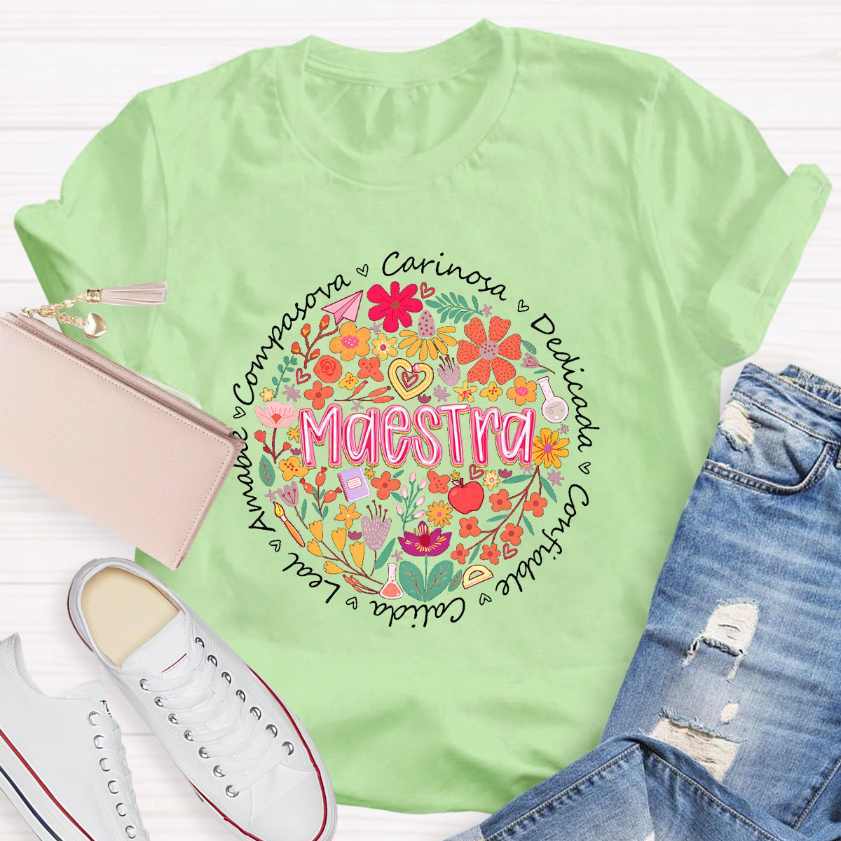Maestra Teacher Carnosa Love T-Shirt