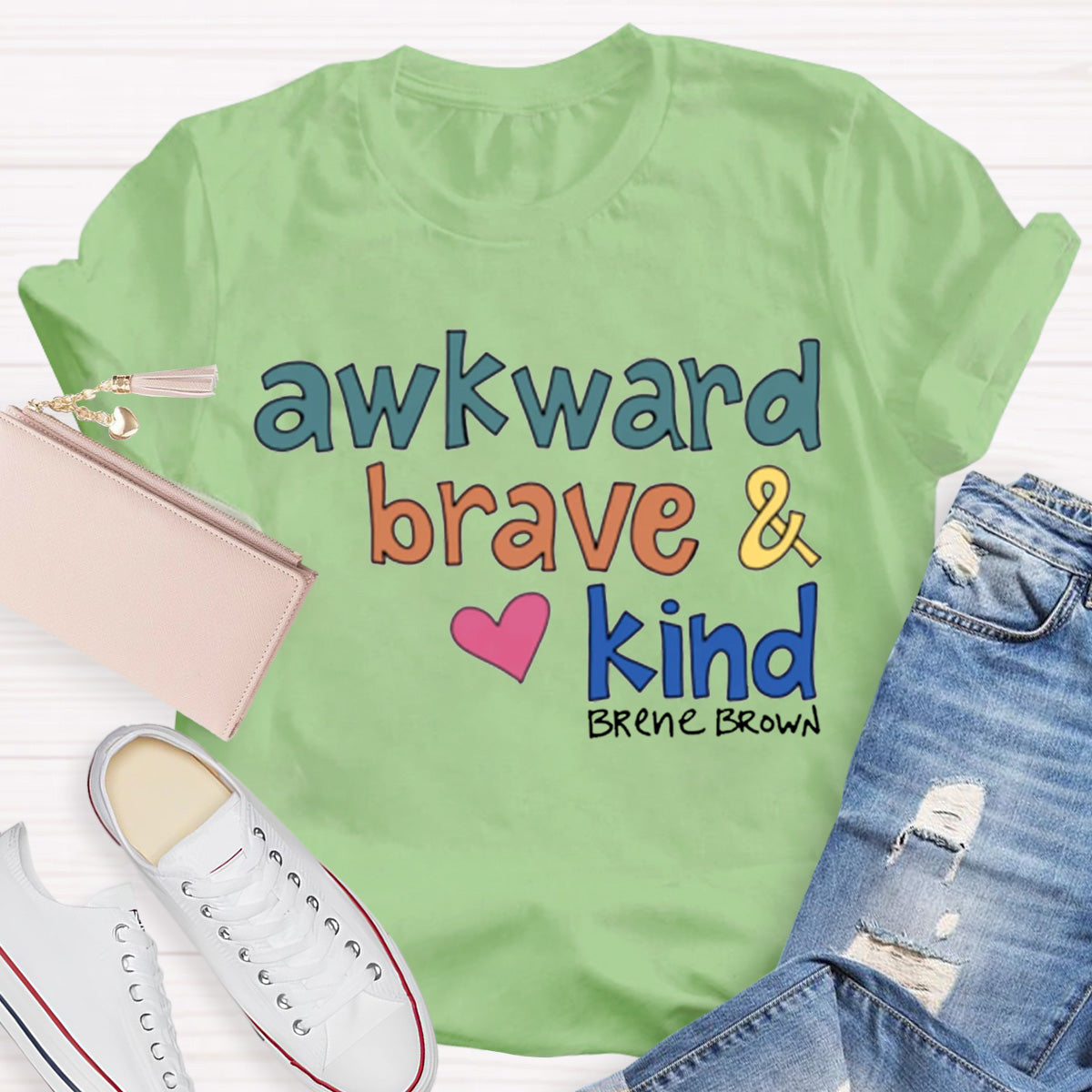 Awkward Brave Kind Teacher T-Shirt