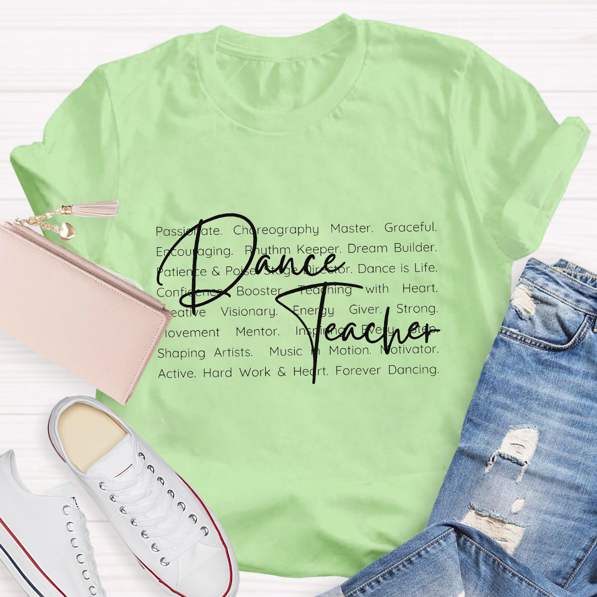 Dance Teacher Definition Hard Work And Heart T-Shirt