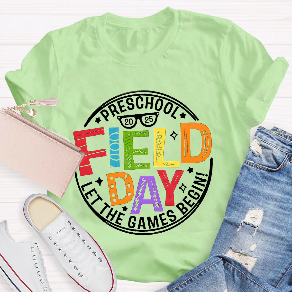 Personalized Grade 2025 Field Day Teacher T-Shirt
