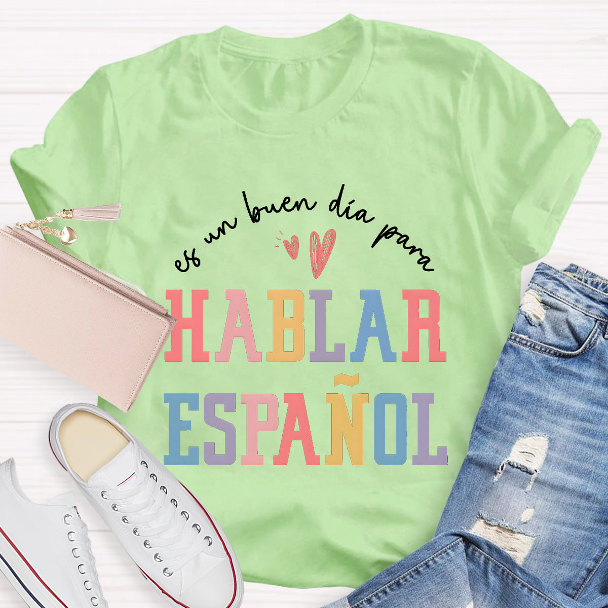 Es Un Buen Día Para Hablar Español Spanish Teacher T-Shirt