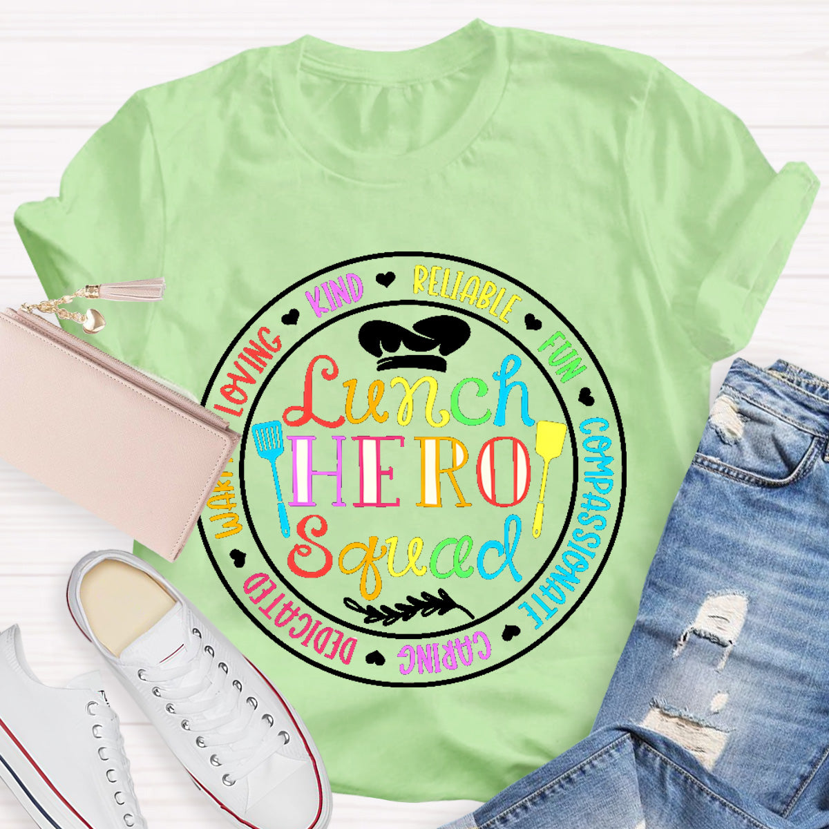 Lunch Hero Squad Warm Loving Kind T-Shirt