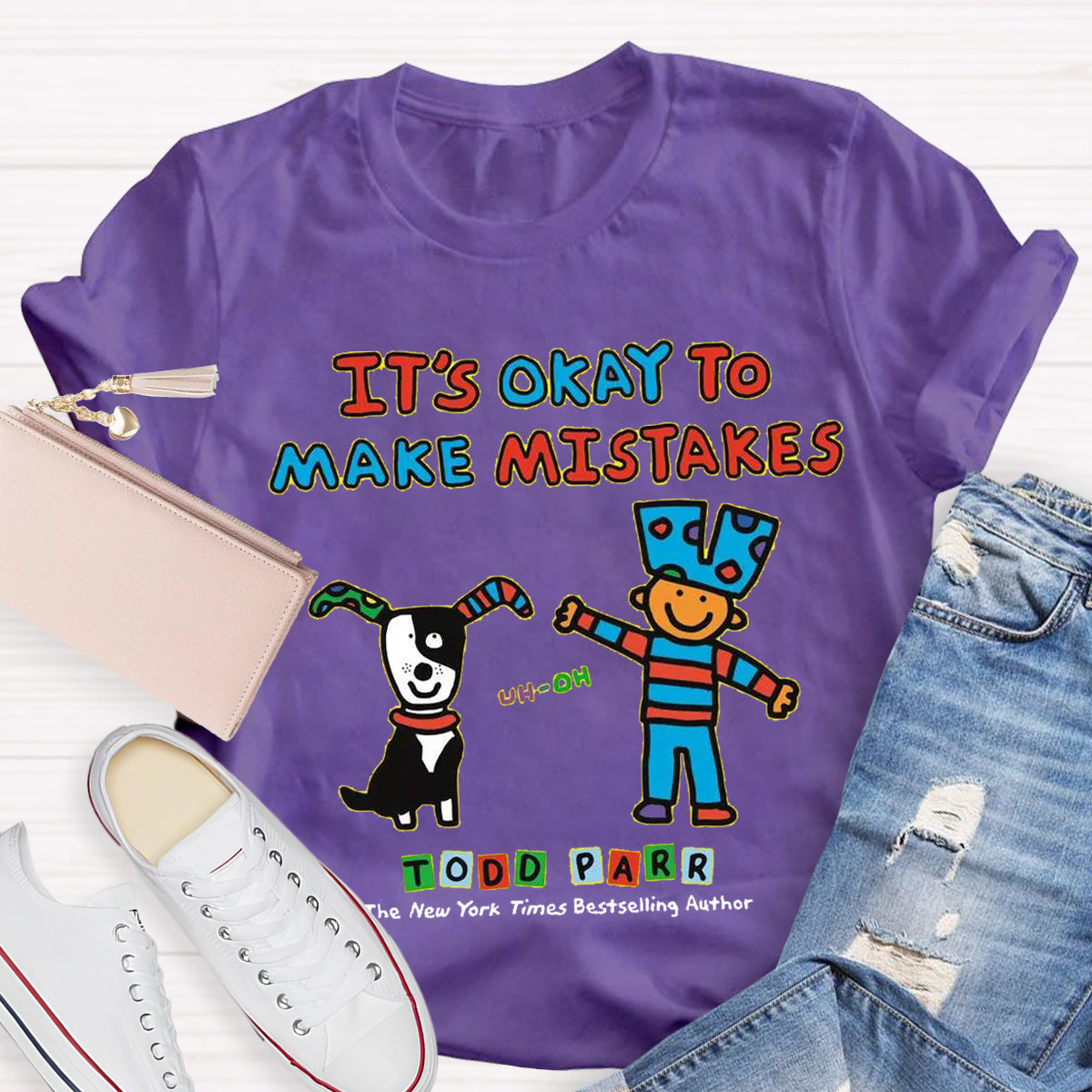 It's Okay to Make Mistakes Teacher T-Shirt