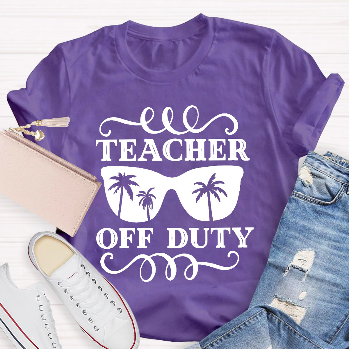 Teacher Off Duty Tree Teacher T-Shirt