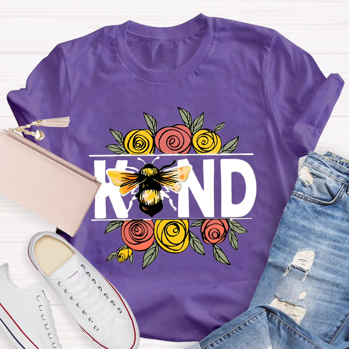 Bee Kind Flowers T-Shirt