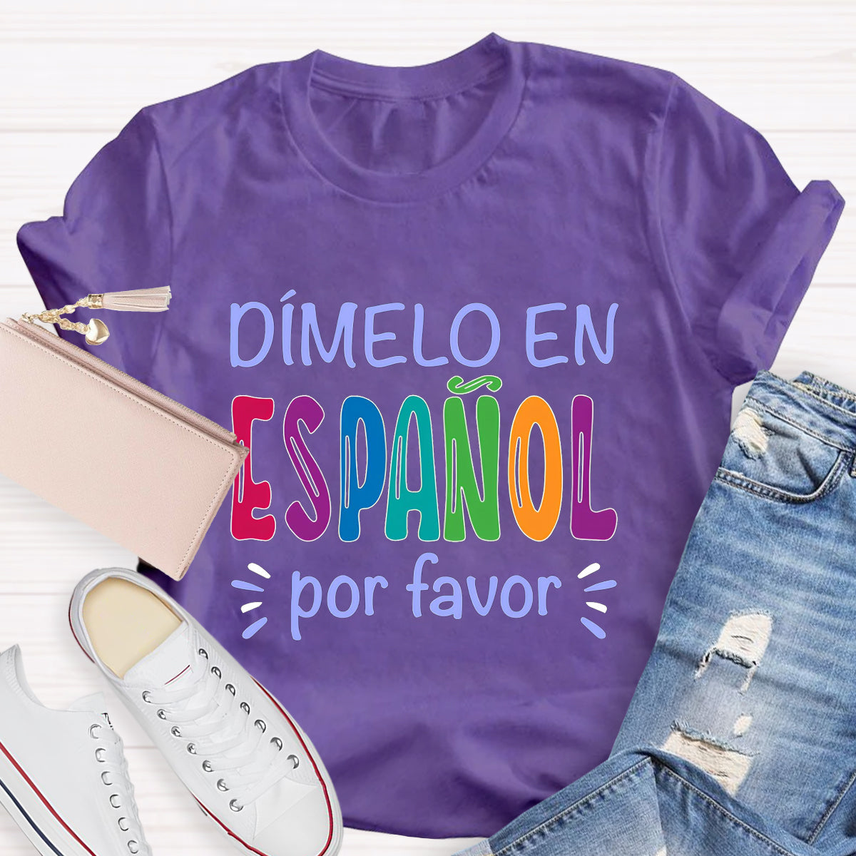 Dimelo En Español Por Favor Spanish Teacher T-Shirt