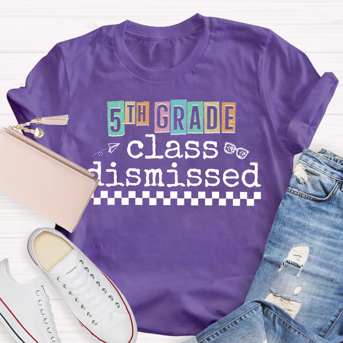 Personalized Grade Class Dismissed Teacher T-Shirt
