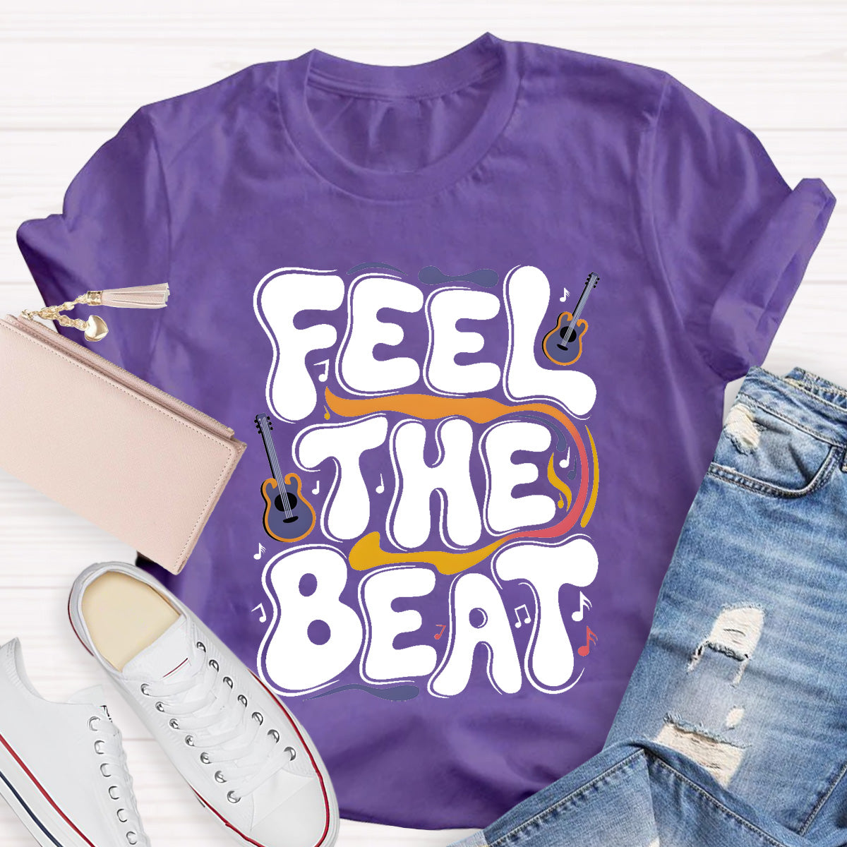 Feel The Beat Teacher T-Shirt