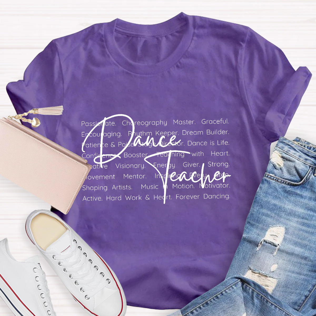 Dance Teacher Definition Hard Work And Heart T-Shirt