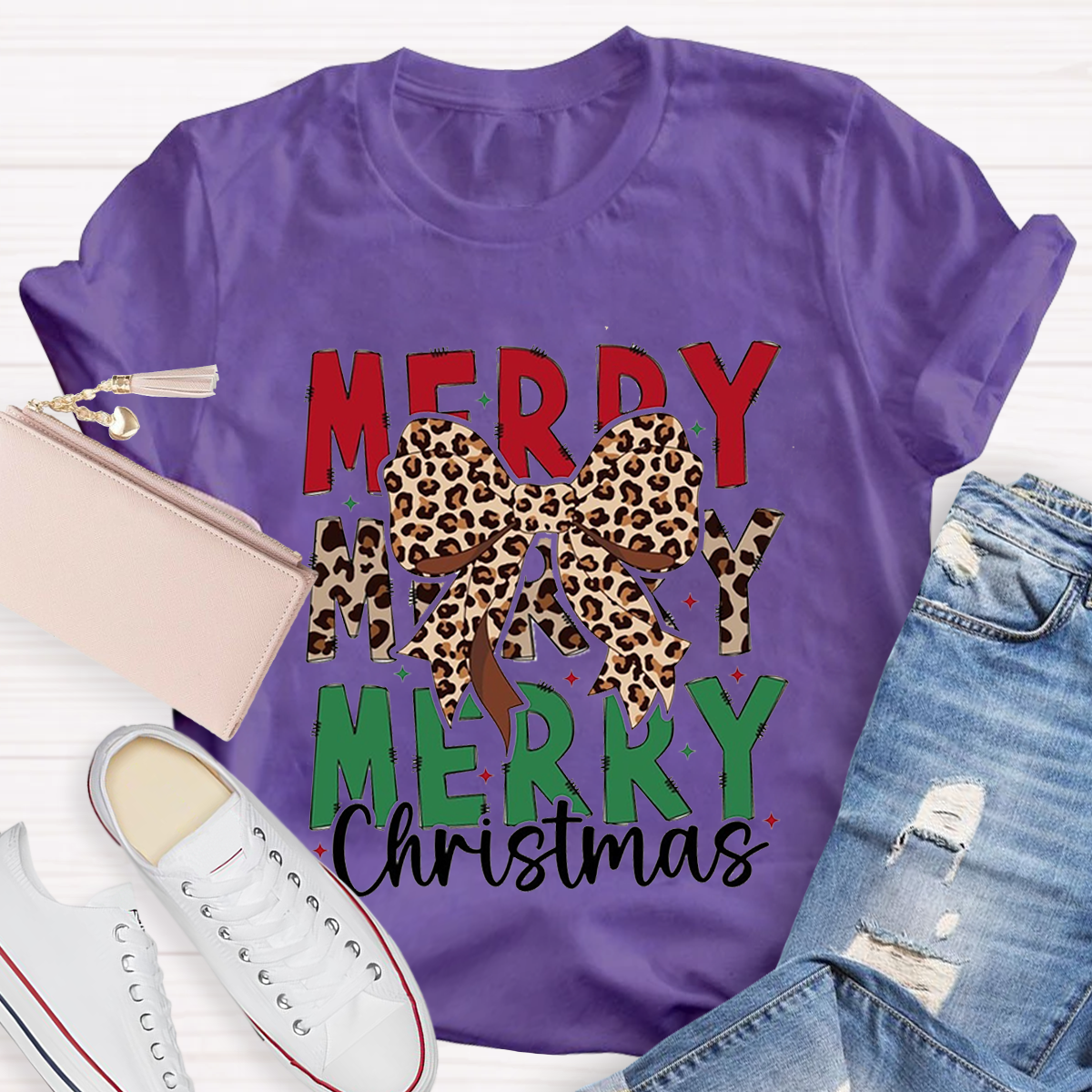 Cute Merry Christmas Teacher T-Shirt