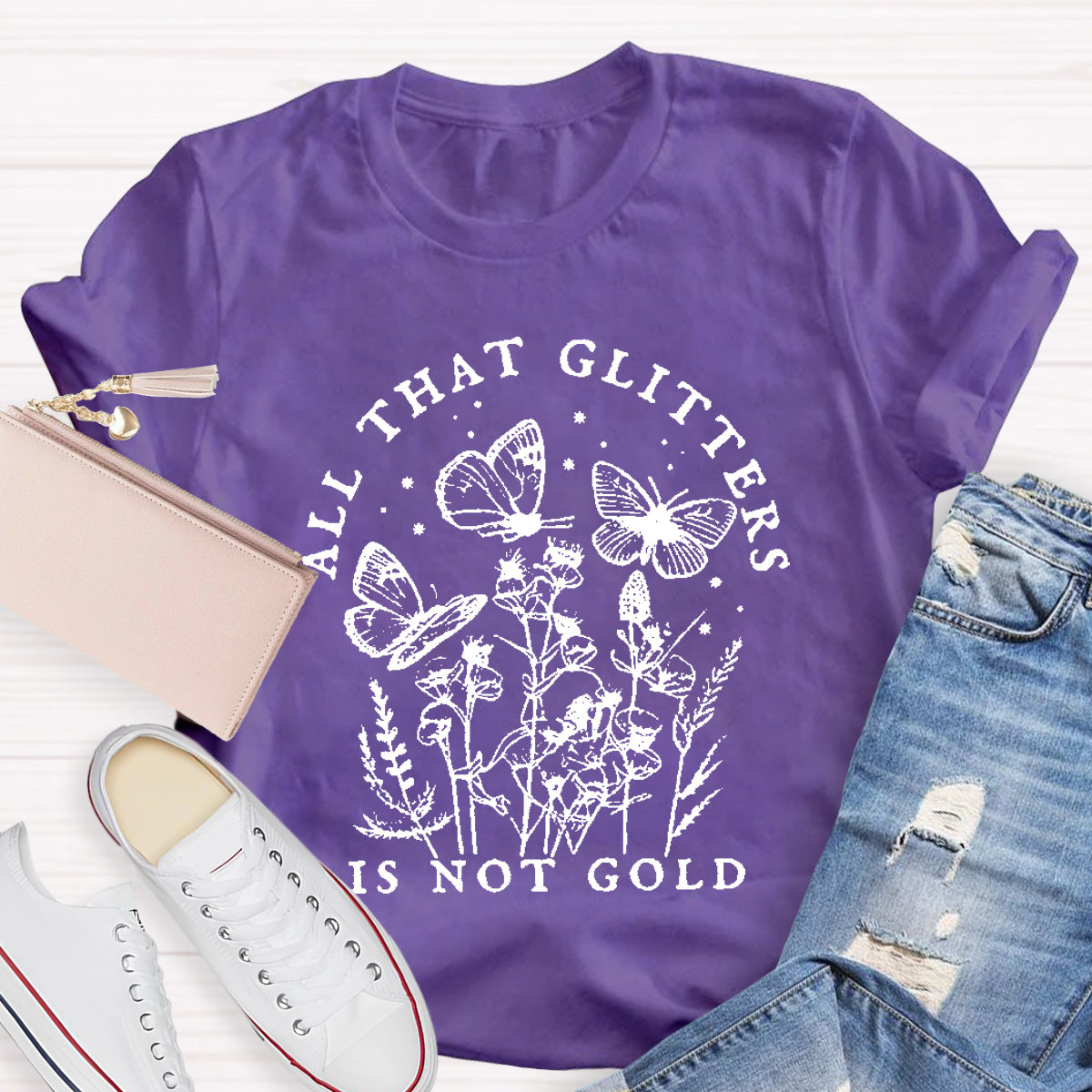 All That Glitter Is Not Gold Teacher T-Shirt