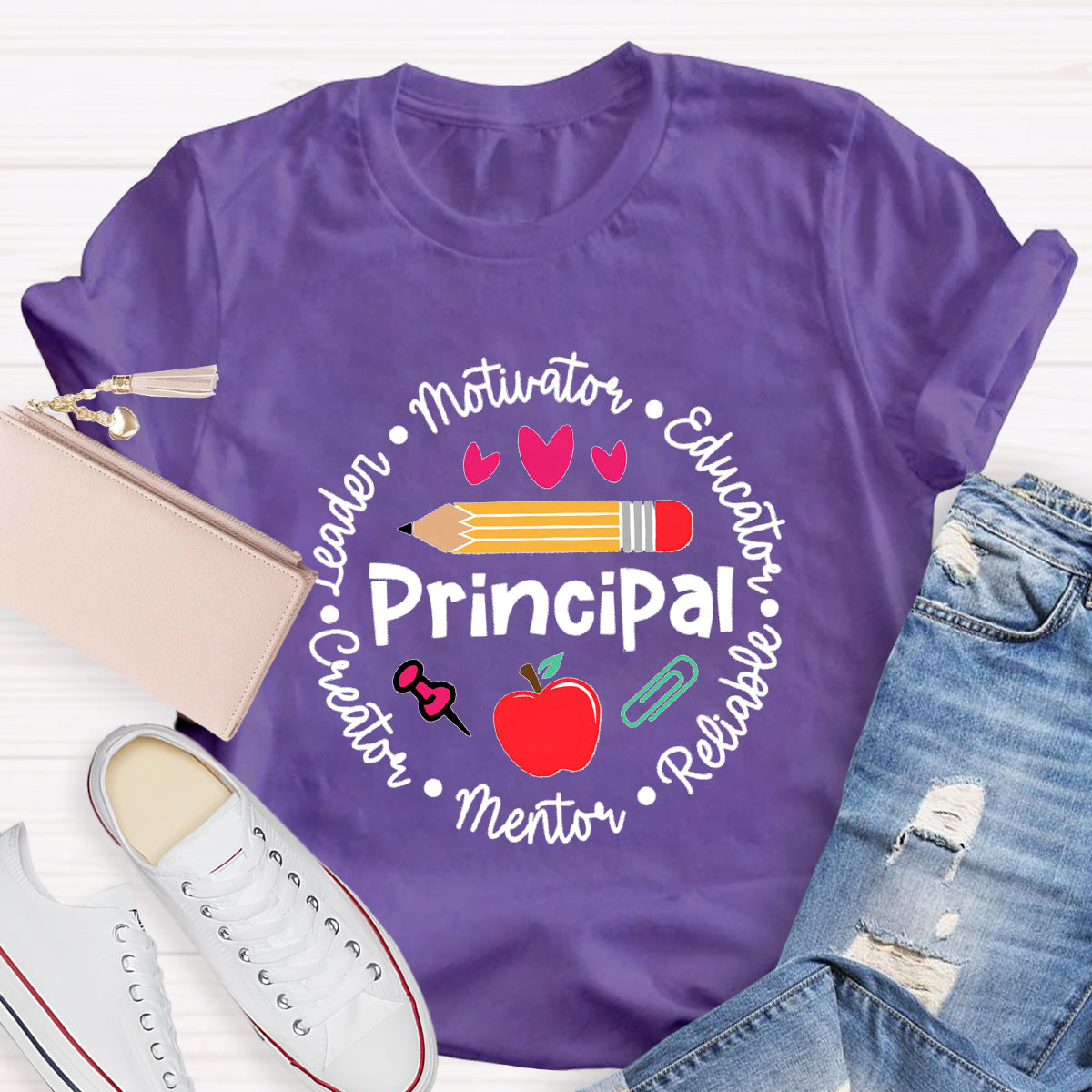 Principal Leader Motivator Educator Teacher T-Shirt