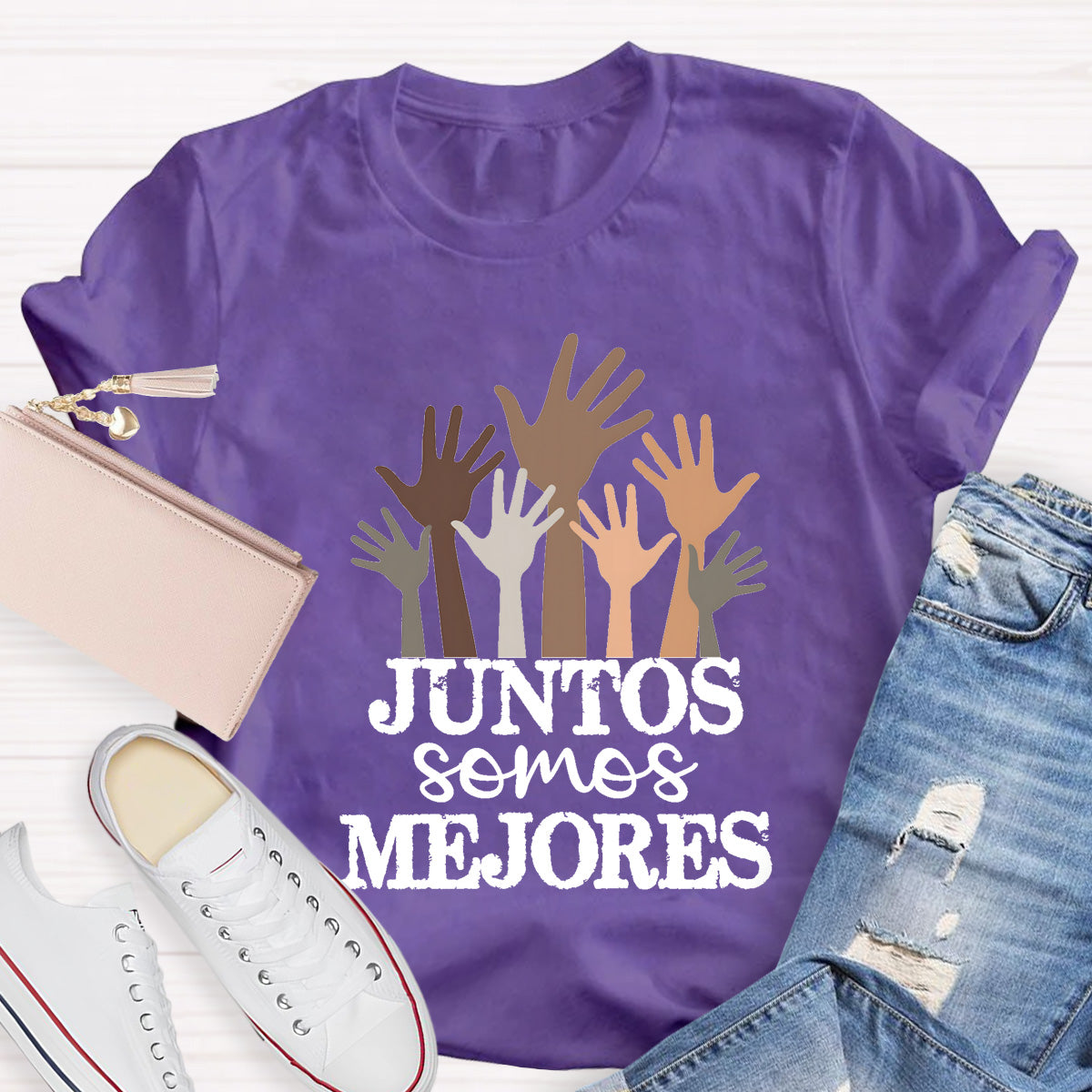 Juntos Somos Mejores Spanish Teacher T-Shirt