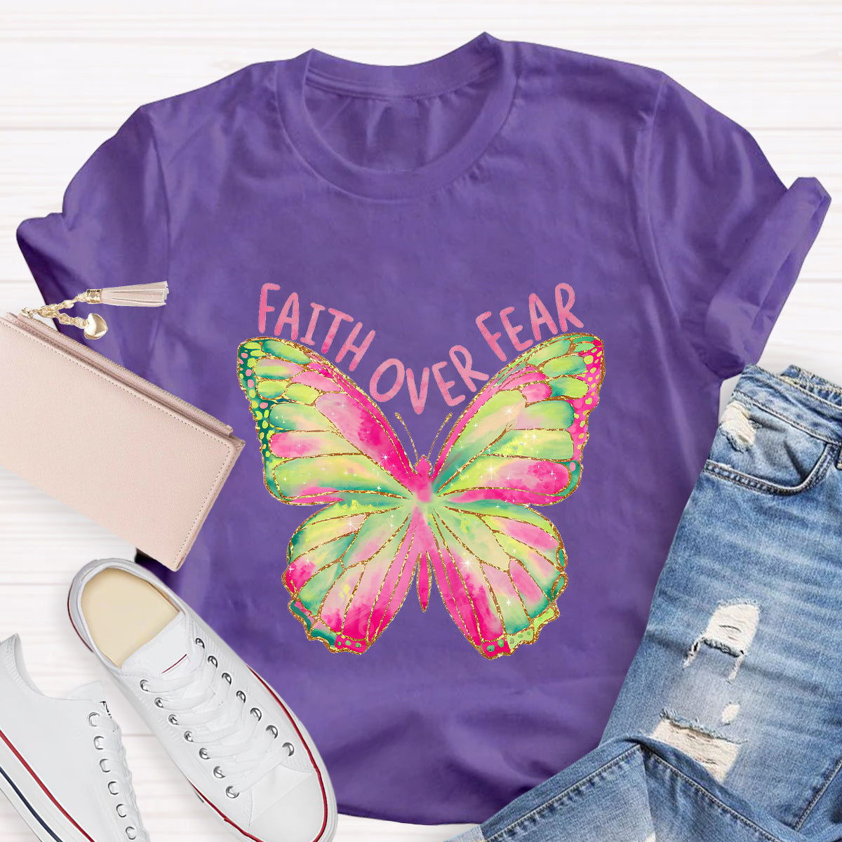 Faith Over Fear Butterfly T-Shirt