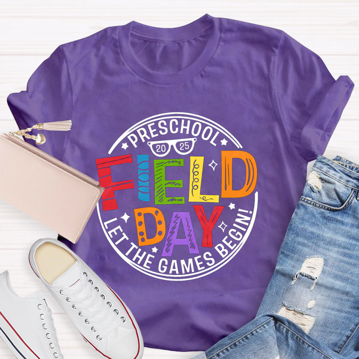 Personalized Grade 2025 Field Day Teacher T-Shirt