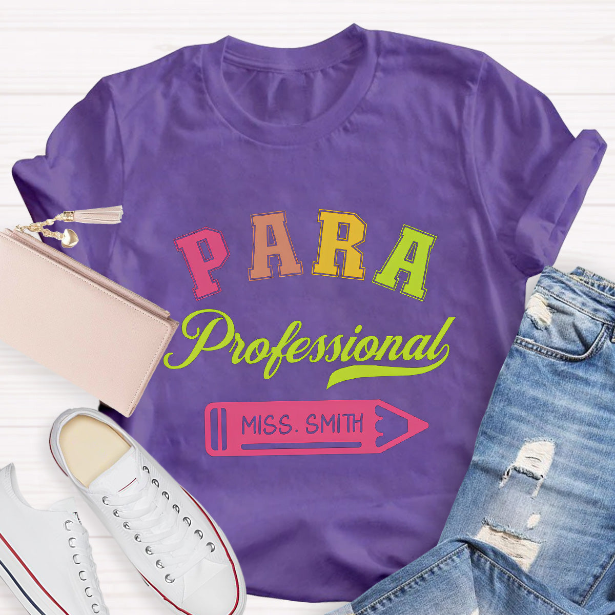 Personalized Name Para Professional Teacher T-Shirt