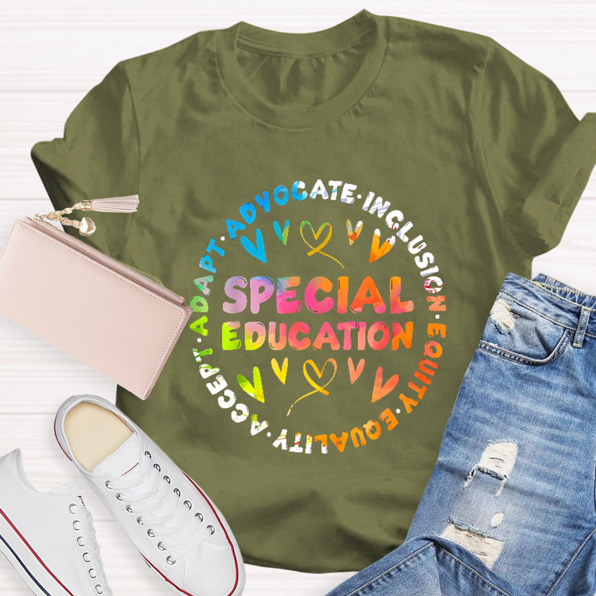 Special Education Teacher Adapt Advocate T-Shirt