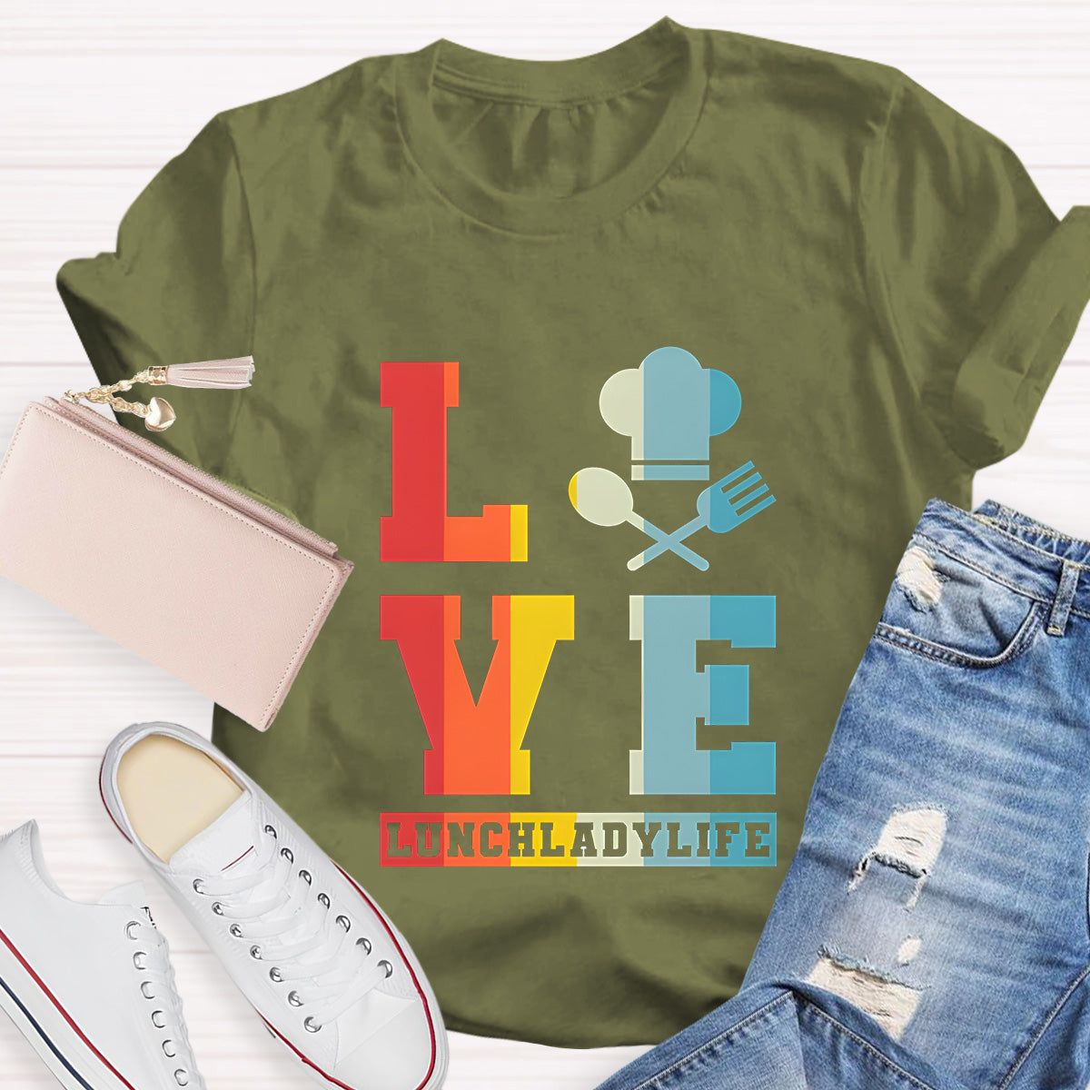 Lunch Lady Life Teacher T-Shirt
