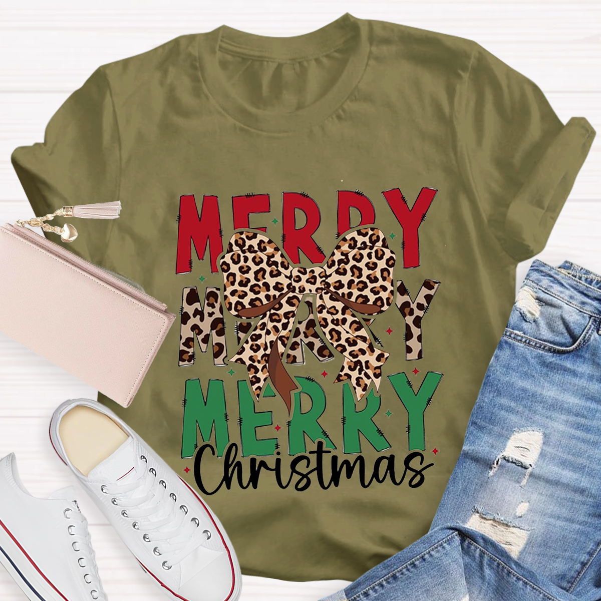 Cute Merry Christmas Teacher T-Shirt