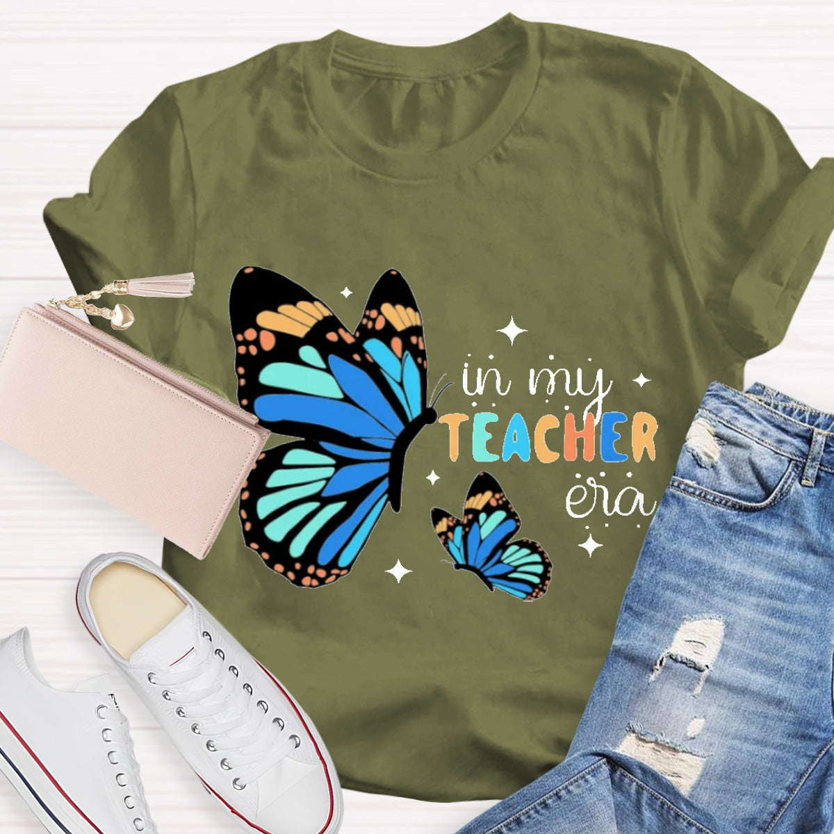 In My Teacher Era Butterfly T-Shirt