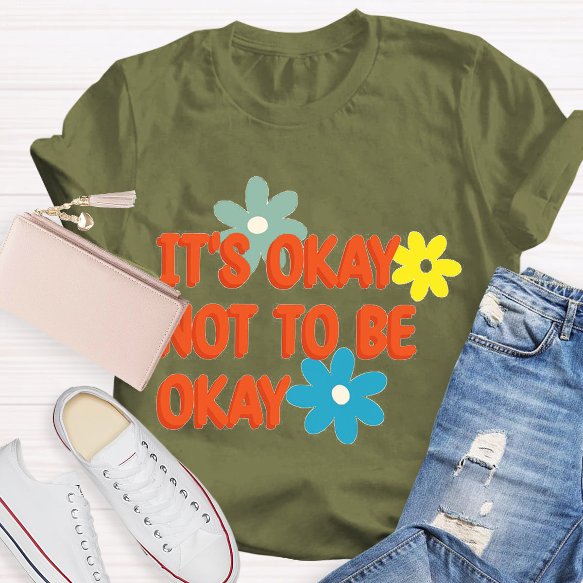 It'S Okay To Not Be Okay Teacher T-Shirt