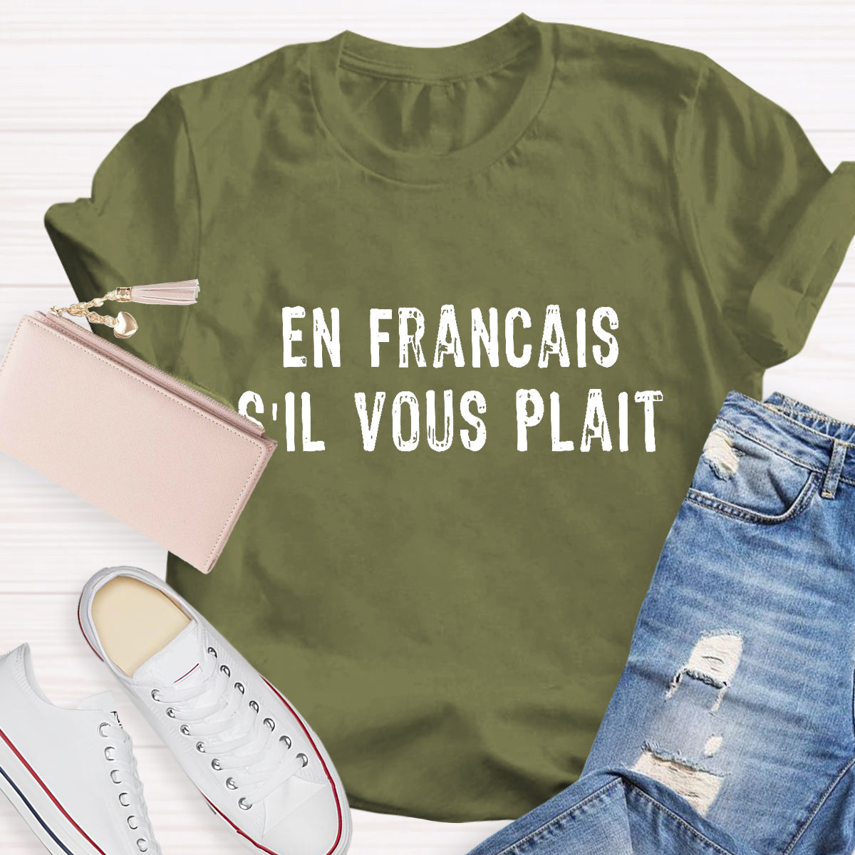 En Francais S'il Vous Plait French Teacher T-Shirt