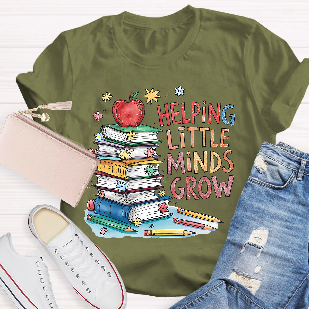 Helping Minds Grow Teacher T-Shirt