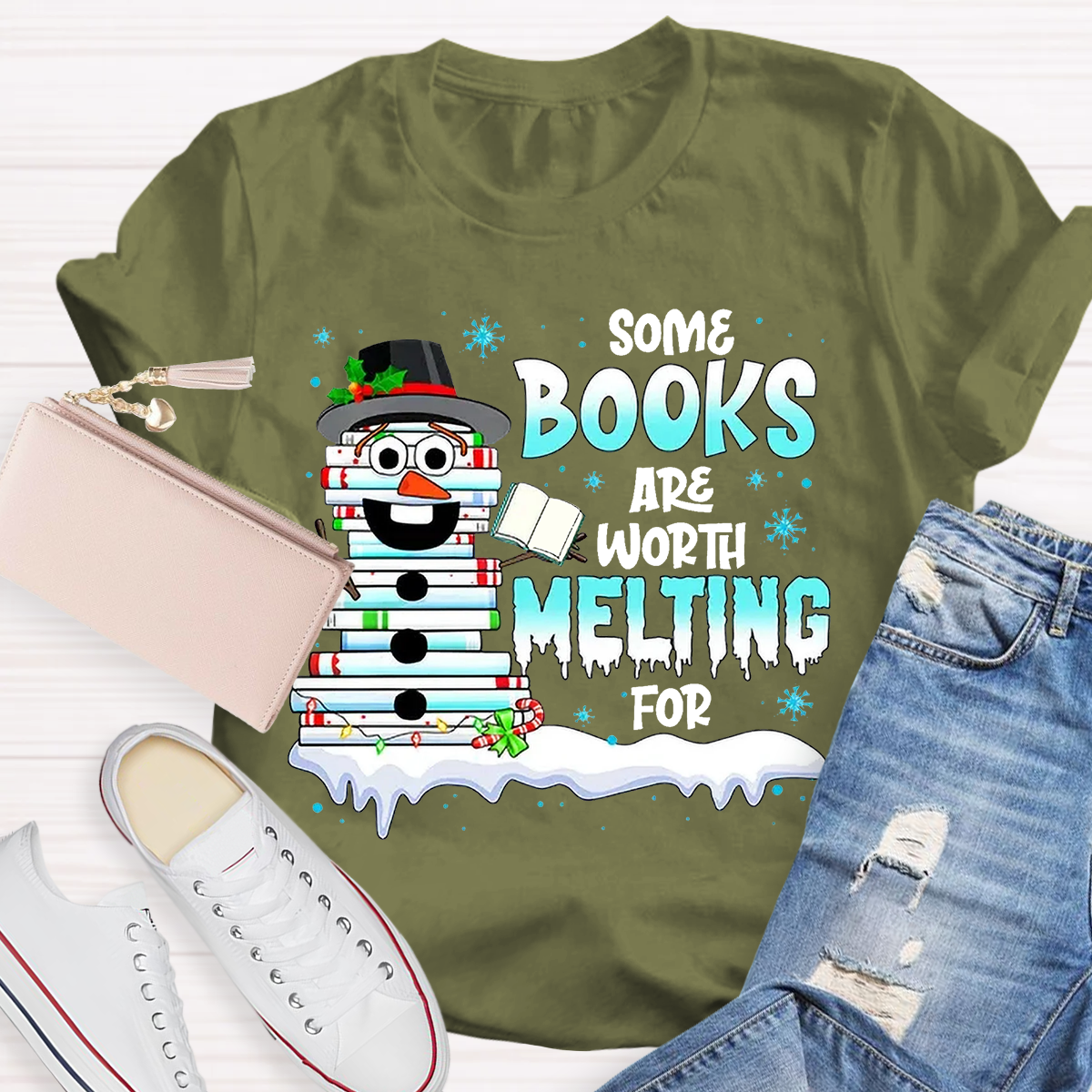 Some Books Are Worth Melting For Teacher T-Shirt