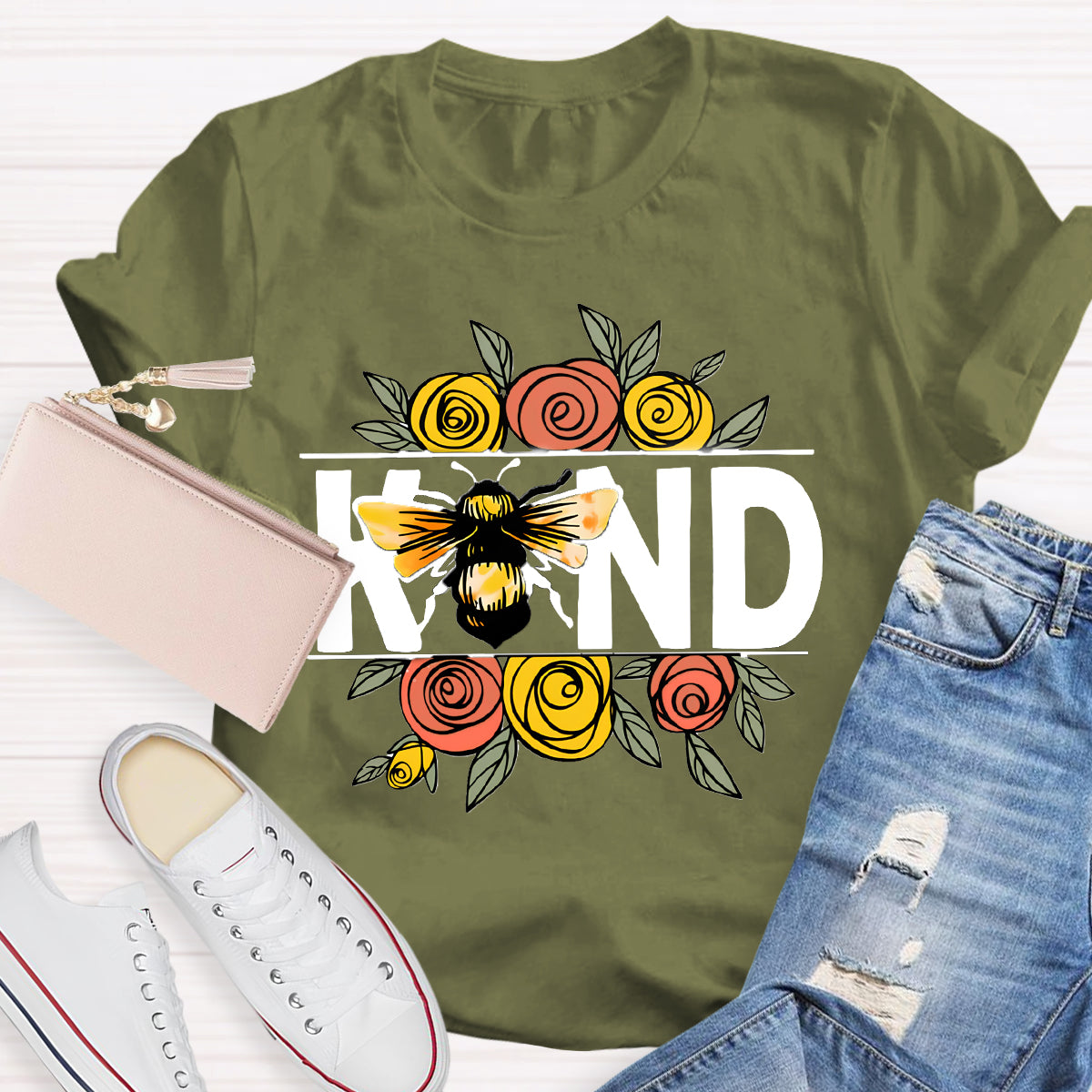 Bee Kind Flowers T-Shirt