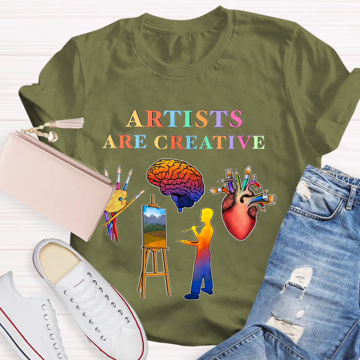 Artists Are Creative Art Teacher T-Shirt