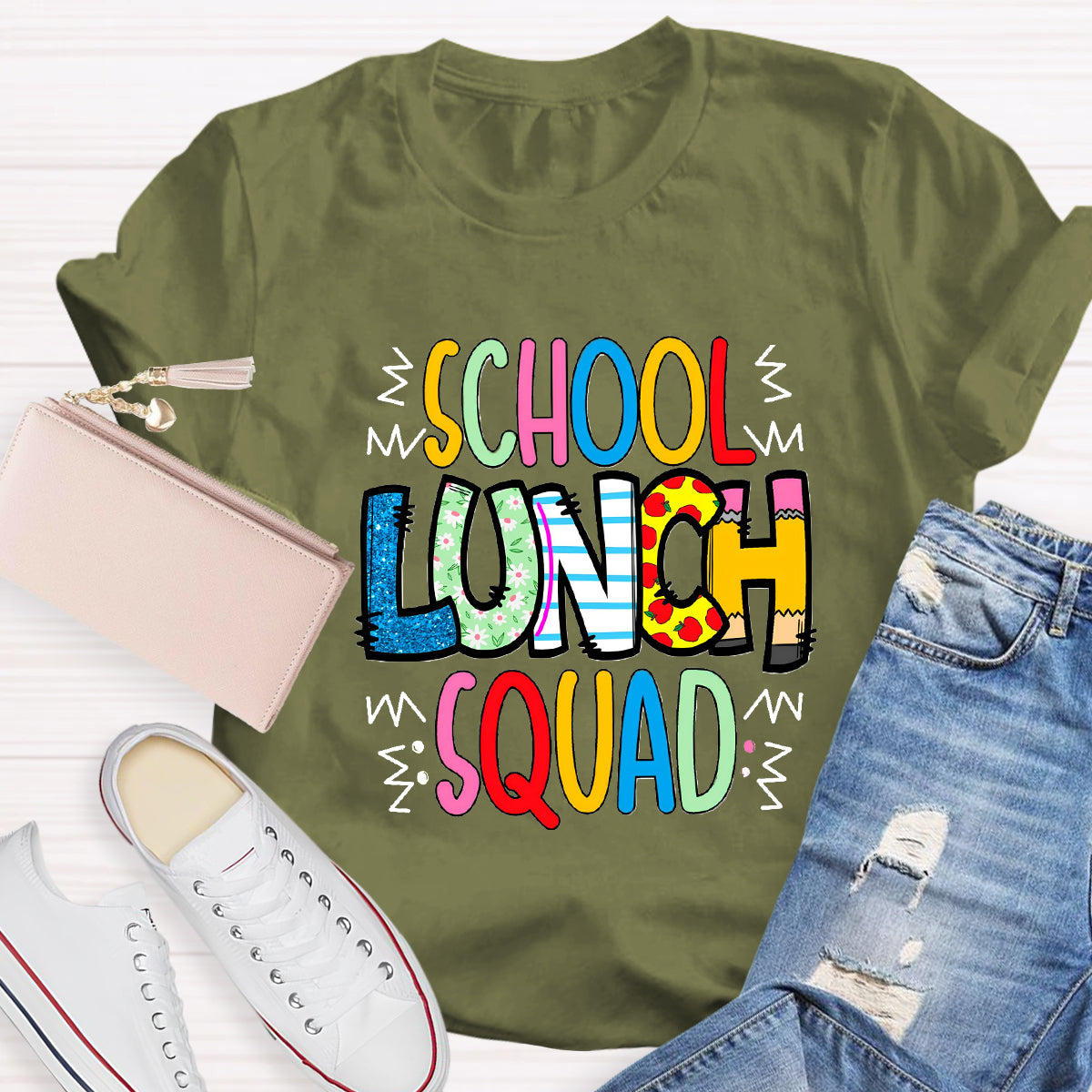 School Lunch Squad Lunch Lady T-Shirt