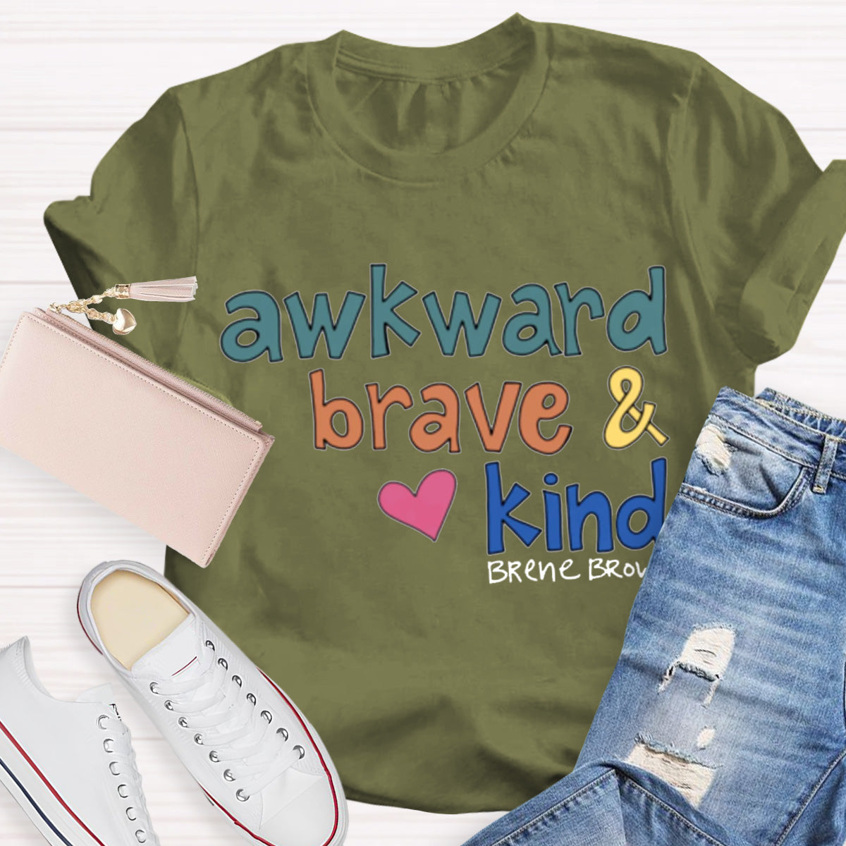 Awkward Brave Kind Teacher T-Shirt
