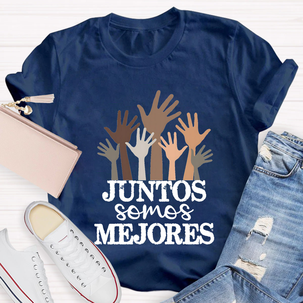 Juntos Somos Mejores Spanish Teacher T-Shirt