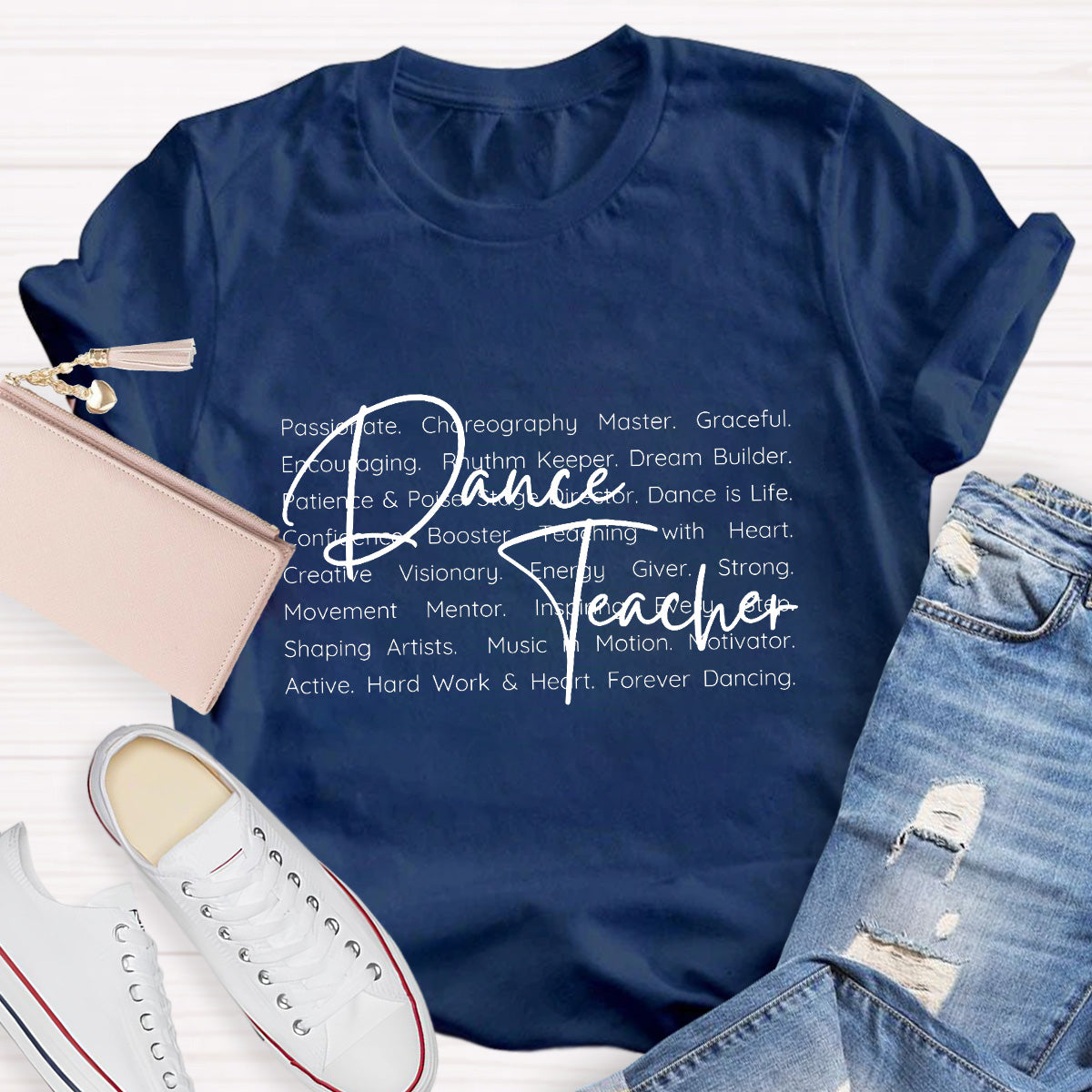 Dance Teacher Definition Hard Work And Heart T-Shirt