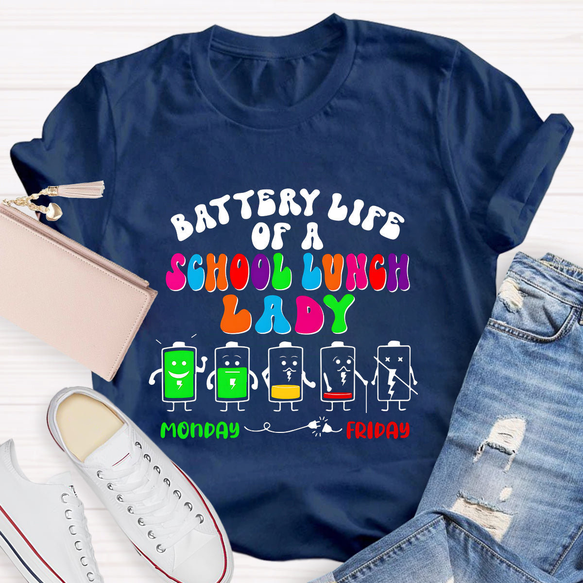 School Lunch Lady Monday To Friday T-Shirt