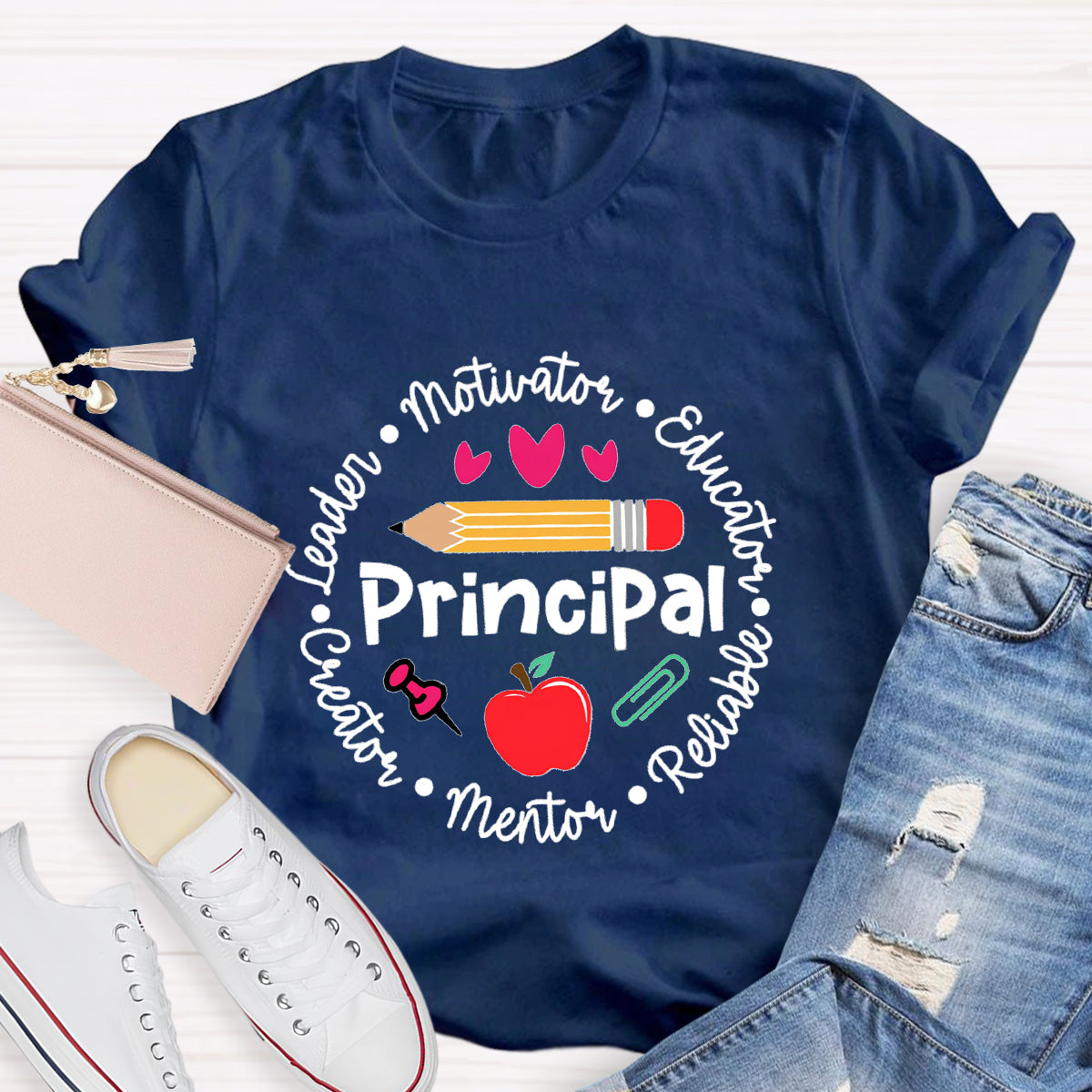 Principal Leader Motivator Educator Teacher T-Shirt