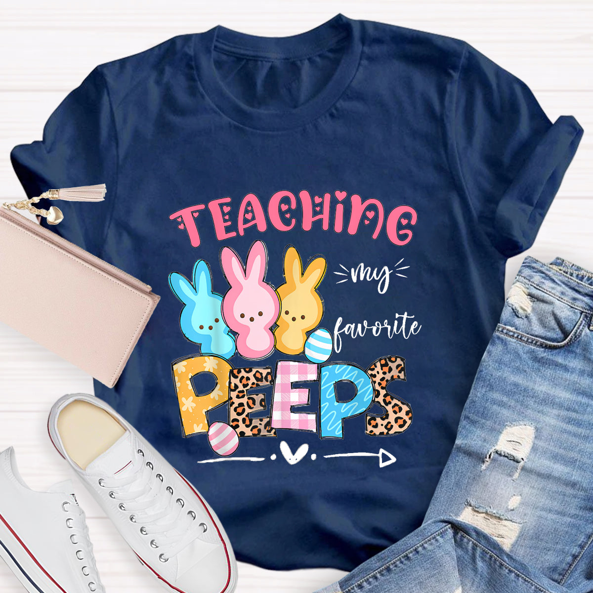Teaching My Favorite Peeps Easter Teacher T-Shirt