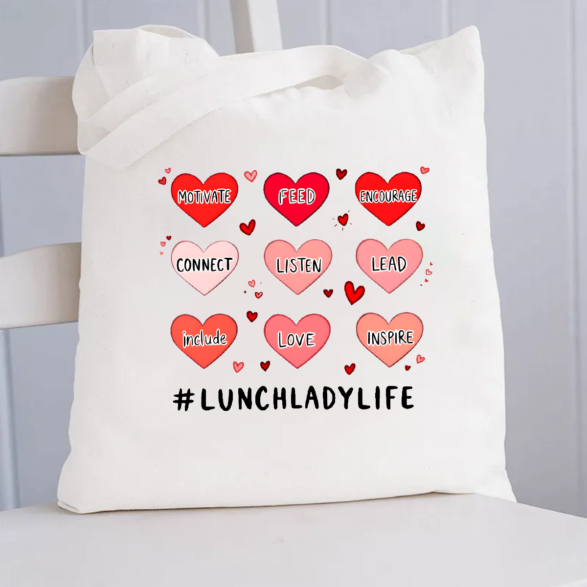 Lunch Lady Life Canvas Tote Bag