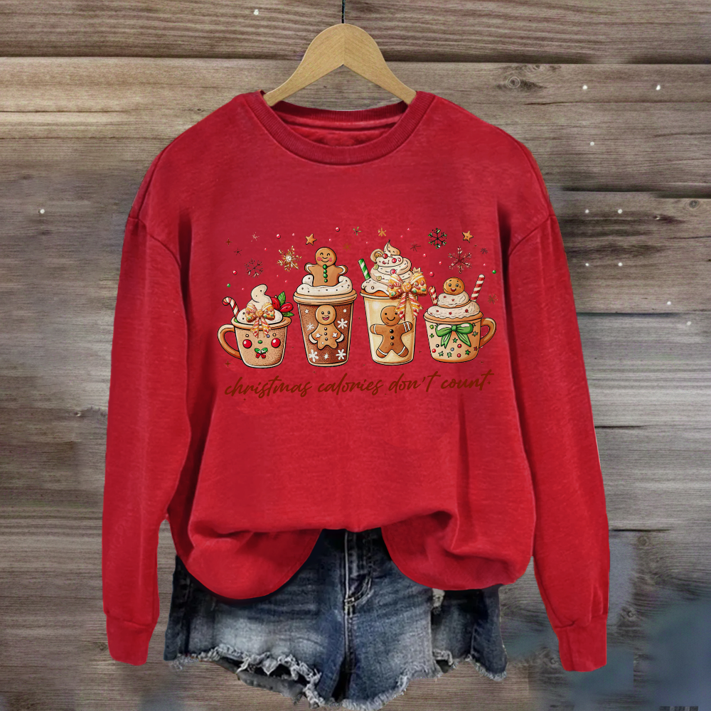 Christmas Coloring Don't Count Sweatshirt