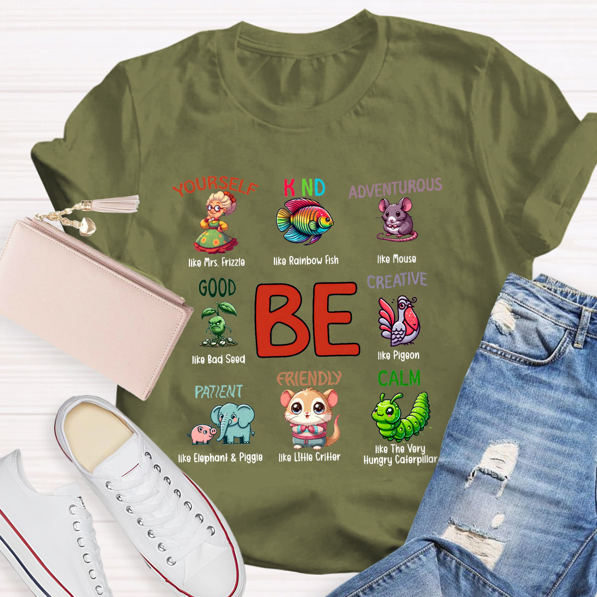 Be Kind Be Yourself I Still Read Children's Books T-Shirt