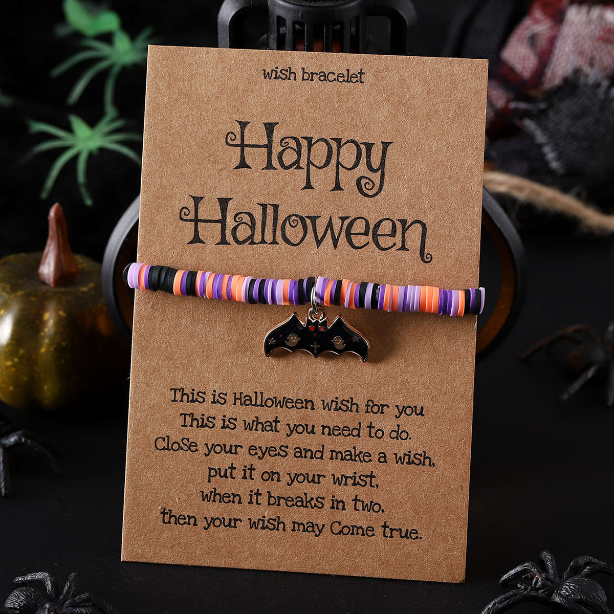 Ghostly Pumpkin Skull Charm Bracelet