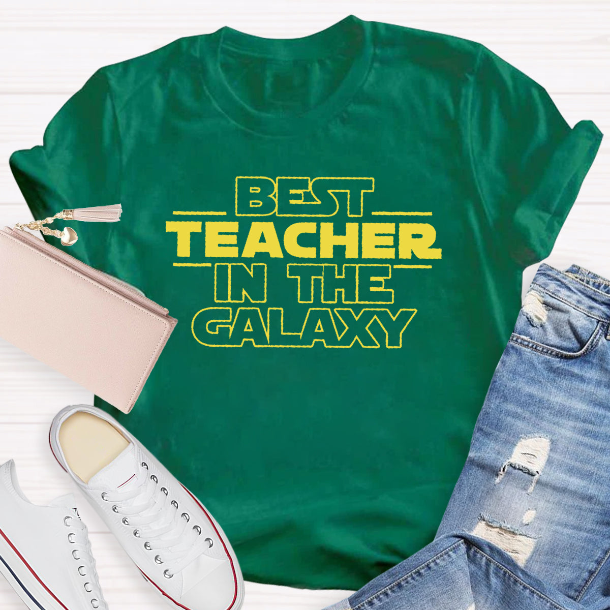 Best Teacher In The Galaxy Star Wars Themed T-Shirt