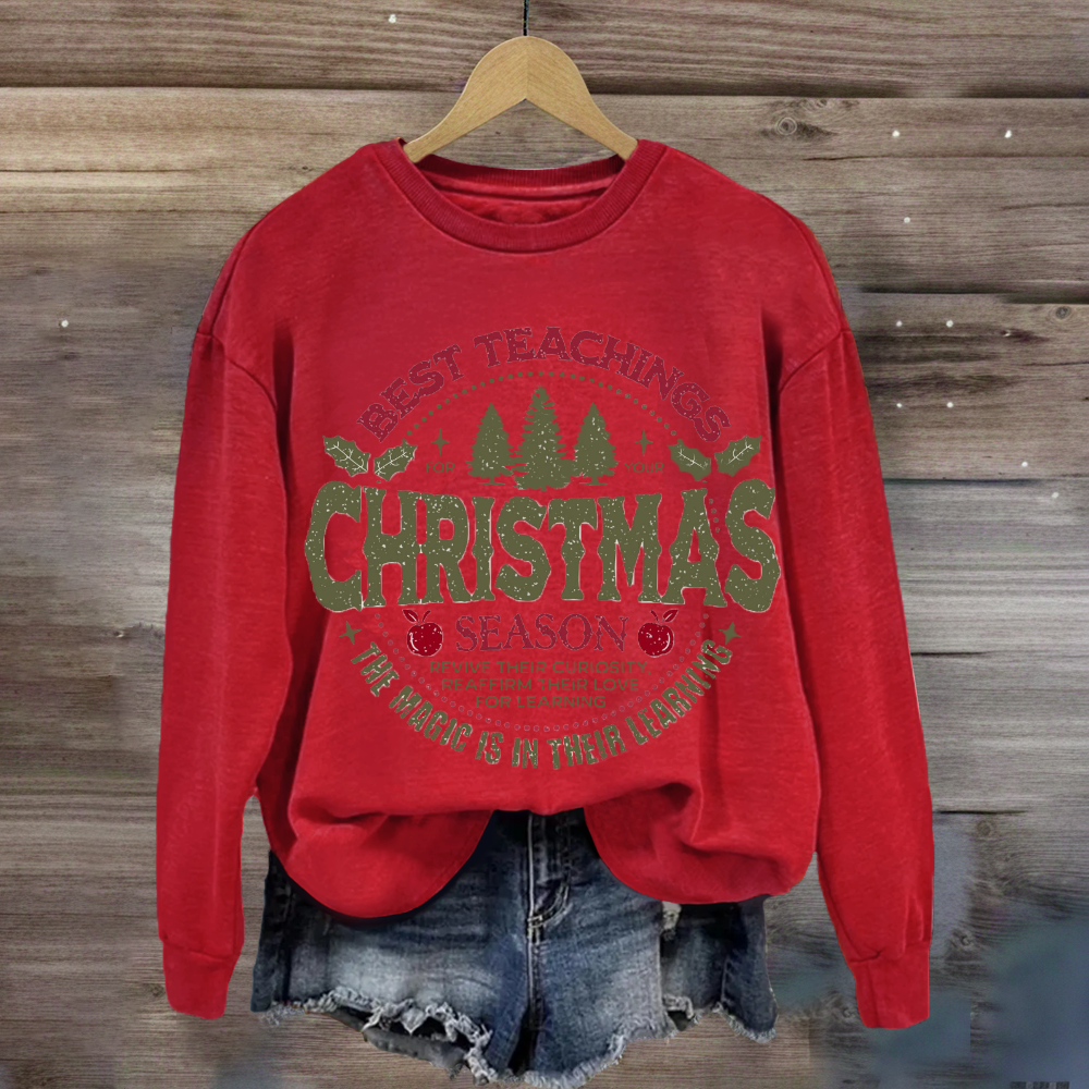 Best Teacher Christmas Season Sweatshirt
