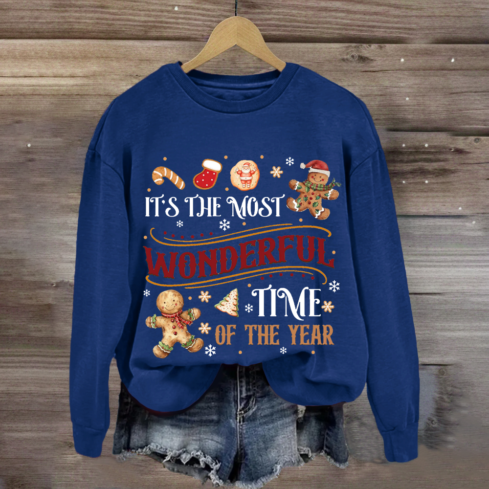 It's The Most Wonderful Time Of The Year Gingerbread Sweatshirt