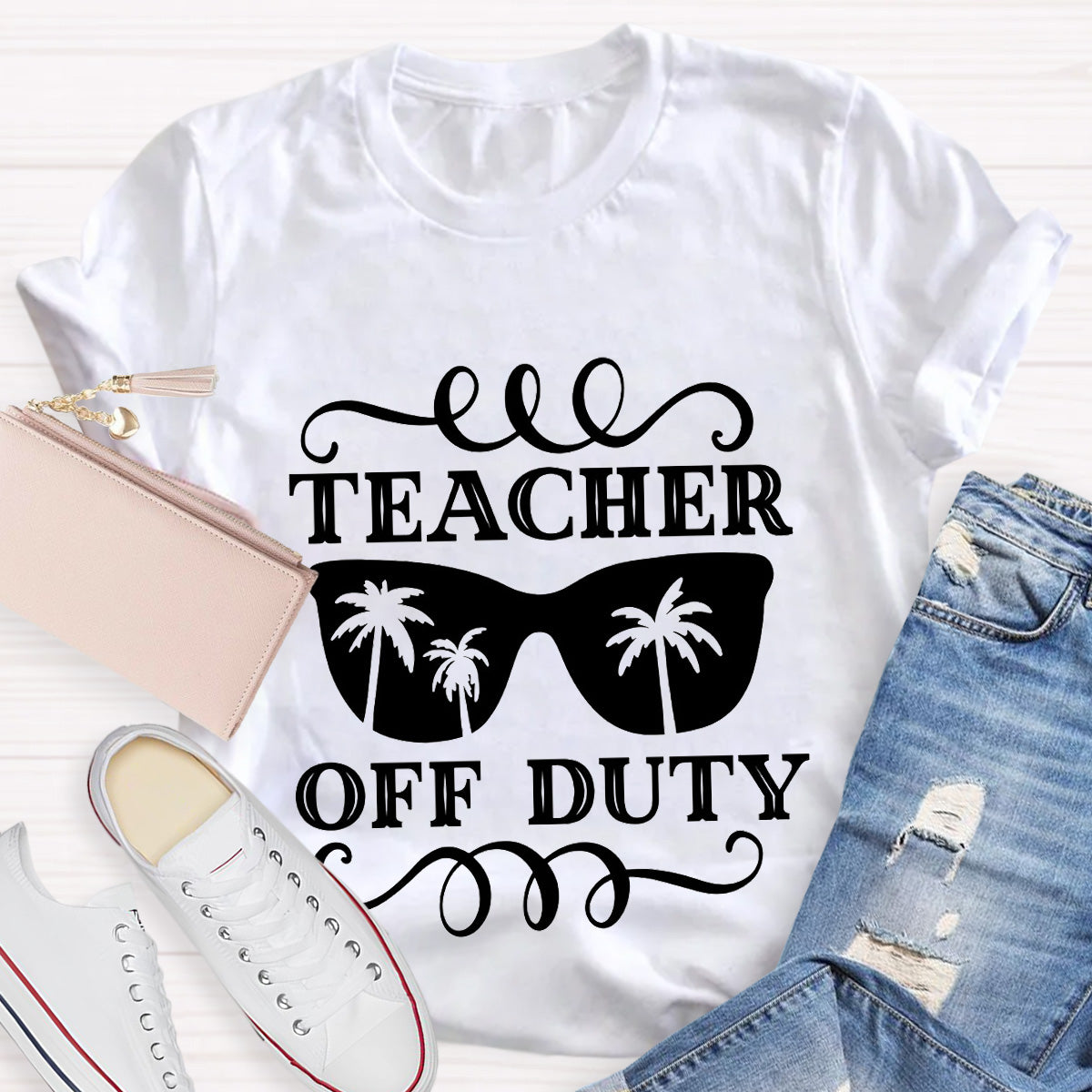 Teacher Off Duty Tree Teacher T-Shirt